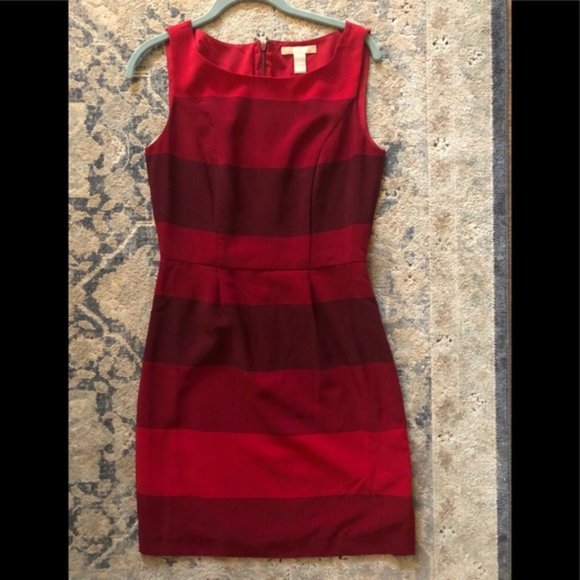 Banana Republic striped red dress 2 - Picture 1 of 6